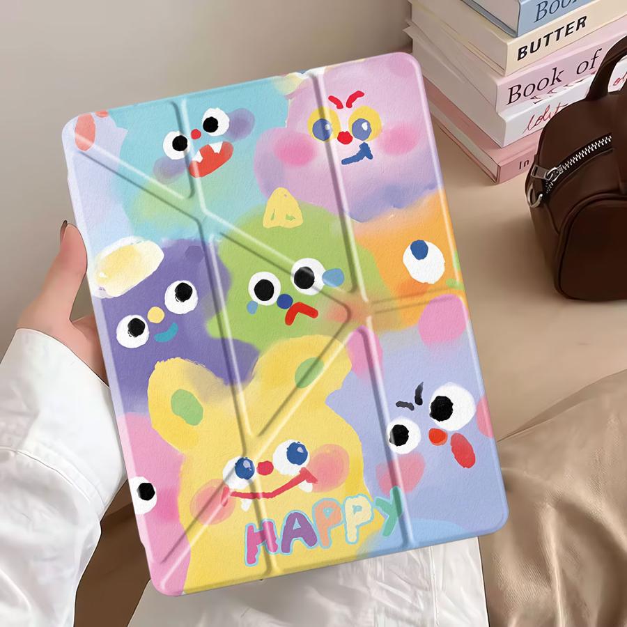 Многоцветный Чехол-Планшет с Фигурными Шариками для iPad Air 4 5 M3 M2 1 2 M4 11 дюймов Pro 2025 Pro 11-го 10-го 9-го 8-го 7-го 12,9 дюйма Mini 6 7