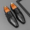 Size 38-46 Retro Men Loafers British Business Office Fashion Pointed-toe Leather Shoes Social Shoes Sizes 38-46 Men Shoes