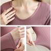 Женское термобелье из 2 предметов, зимняя одежда, бесшовный толстый теплый костюм, женское нижнее белье, леггинсы, термо топ с длинным рукавом