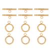 Stainless Steel Round Toggle Clasps TBar Clasps for DIY Necklace Bracelet Jewelry Gold