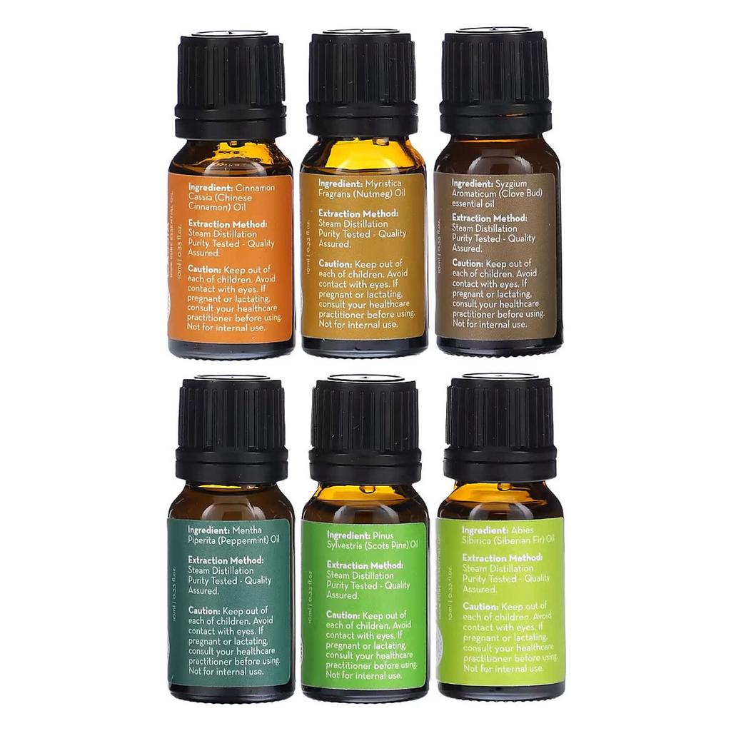 Winter Essential Oil Collection, Limited Edition, Set of 6, 10 Ml (0.33 Fl Oz) Each