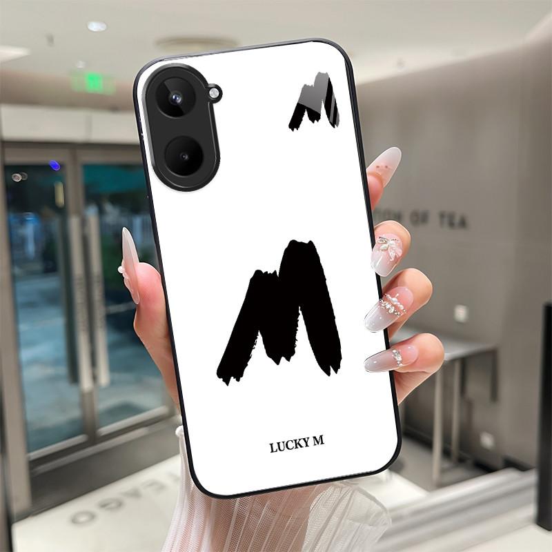 Чехол Для Realme 10 Pro Plus 4G 5G Счастливыми Буквами Задняя Крышка Capa Для Realme10 10Pro 10Pro+ Закаленное Стекло Мягкий ТПУ Защитный Fundas