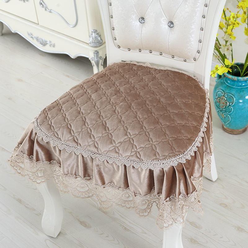 Элегантный кружевной декор 43*45 см, подушка для стула, противоскользящая подушка для сиденья в европейском стиле, домашний декор, обеденный офисный коврик