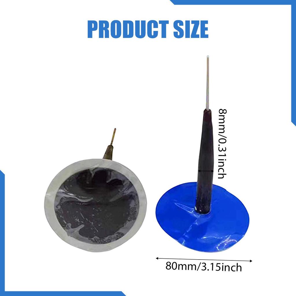 24 Piece Puncture Repair Kit, Rubber Plug Kit for .