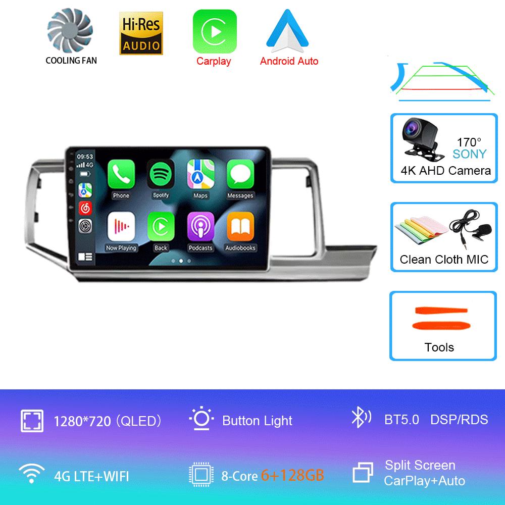 For Honda Stepwgn RHD 2009 - 2015 Android 14 Car Radio GPS Navi Multimedia Video Player Stereo Carplay Auto QLED DSP 2din DVD