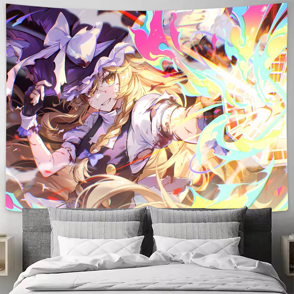 Large Populae Fashion Cool Touhou Project Tapestry Home Decor Wall Hanging Living Room Bedroom Aesthetic Decor Multiple Size