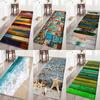 3D Printed Thickened Flannel Fabric Area Rug Non-Slip Backing Bath Rug Home Kitchen Floor Mat