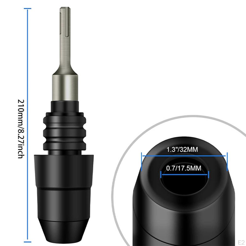 SDS Plus To Max Converter Round Shank Adapter Power Tool Impact Drill Bit Connector