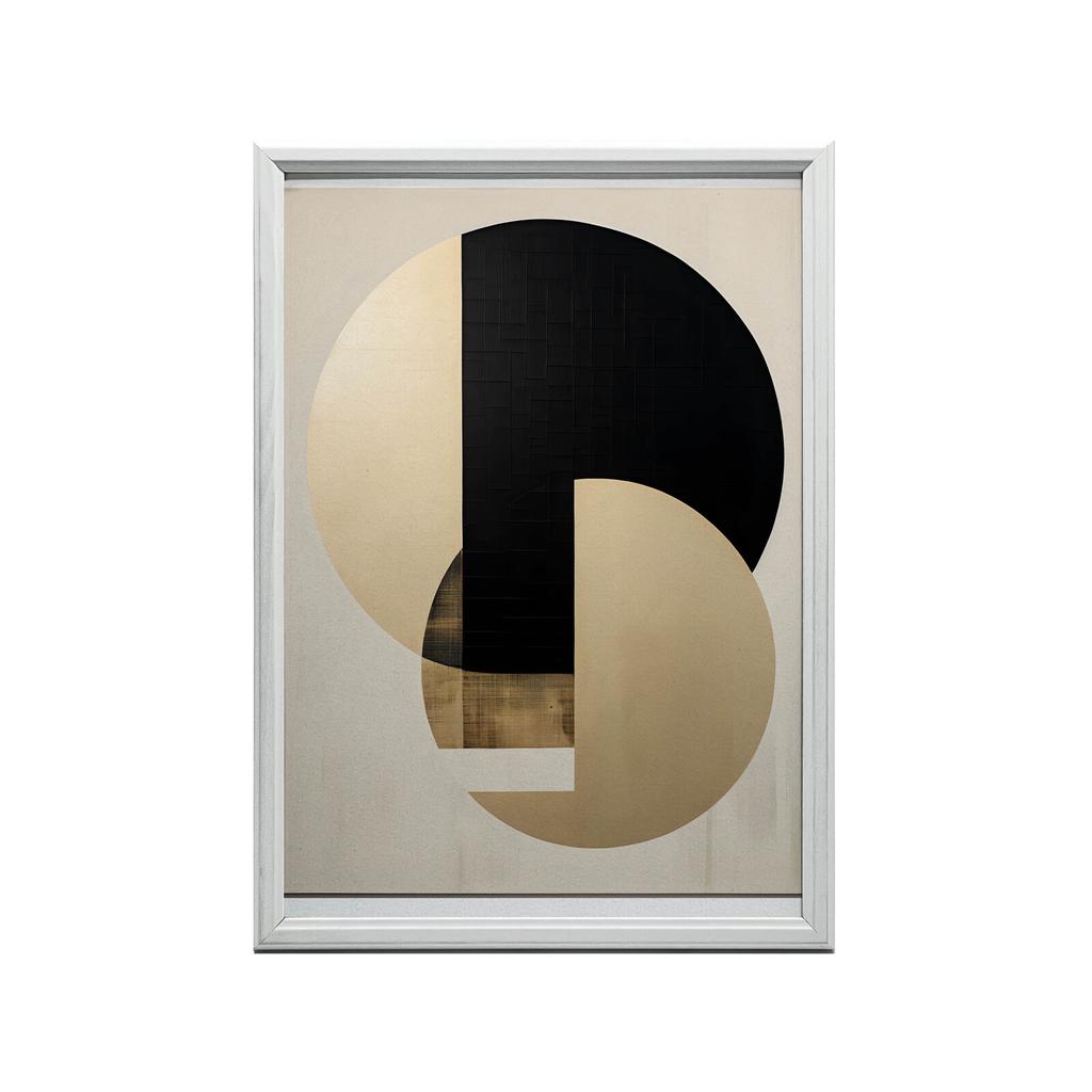 Interpenetrating Colors of Gold and Black Interpenetrating Colors of Gold and Black, 50X70 Cm, Frameless, Matte Paper 230 Gsm