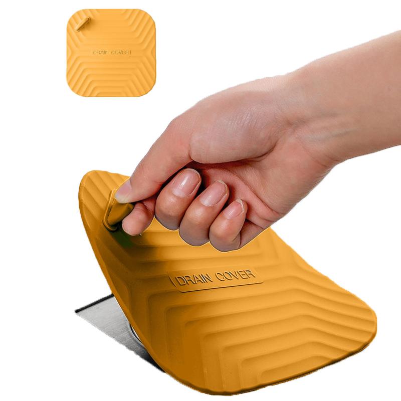 Силиконовая сливная крышка для пола, сетчатый фильтр для слива раковины, противозасоряющаяся подушка для ванной комнаты, универсальная крышка для защиты от волос и насекомых, бытовые принадлежности