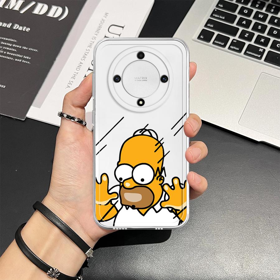 Cartoon The S-simpsons Case for Honor X8b X8a X9a X7b 90 Lite X8 X9b Soft Phone Cover