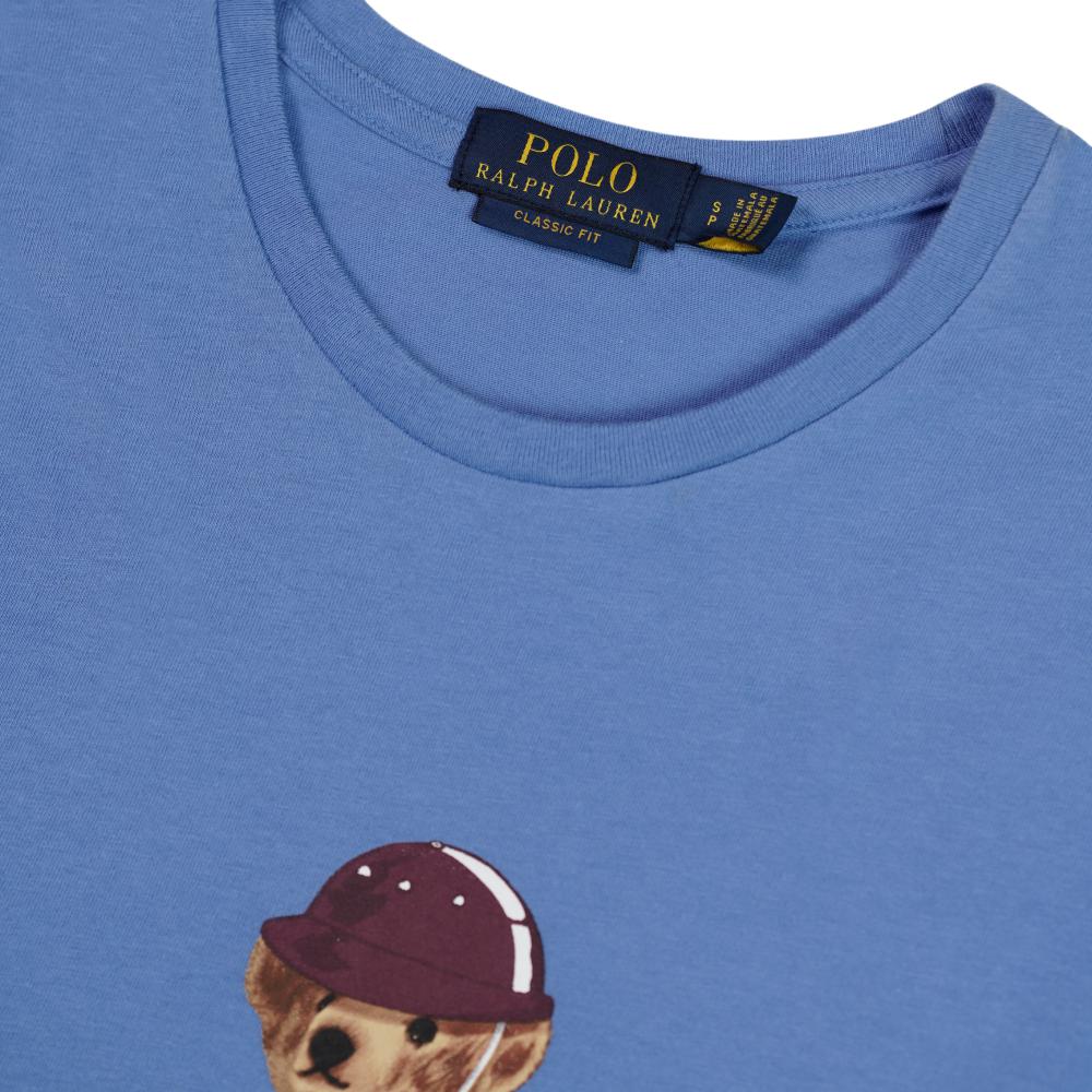 Polo Ralph Lauren Футболка с принтом Polo Bear Классическая с круглым вырезом с коротким рукавом Мужские Топы 710803488-004