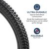 YunSCM 20x2.0 54-406 Bicycle Tires, 20-inch 2.0mm, Compatible with Mountain Bikes and Cross Bikes, Y-339