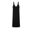 MD Summer New Arrival Women's Black Sexy Lace Neckline Elegant Long V Neck Vest Dress 6657805