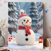 Набор для DIY-живописи жемчугом без рамы «Праздничный снеговик» Легкое искусство из бисера на холсте Для начинающих Расслабляющее рукоделие для взрослых Праздничный DIY
