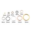 200 PCs/Set Multi-size Multi-Color Iron Based Alloy Open Jump Rings Findings Circle Ring for Making Jewelry DIY 3-12mm Wholesale