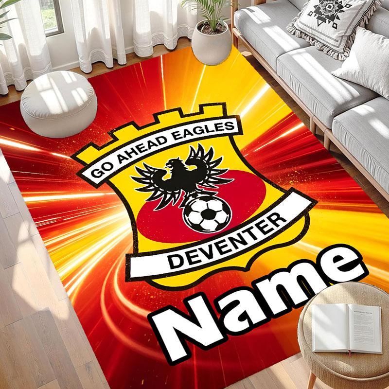 Custom Name Personalized Go Ahead Eagles Print Carpet, Versatile Home Decor Rug, for Playroom, Apartment, Balcony, Entryway, Hallway Gift