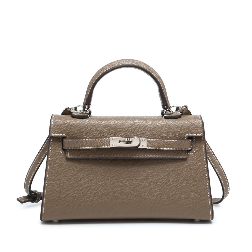 Горячая сумка второго поколения без пуха из натуральной кожи, высококлассная модная женская мини-сумка для ношения в руке, текстурная сумка-тоут