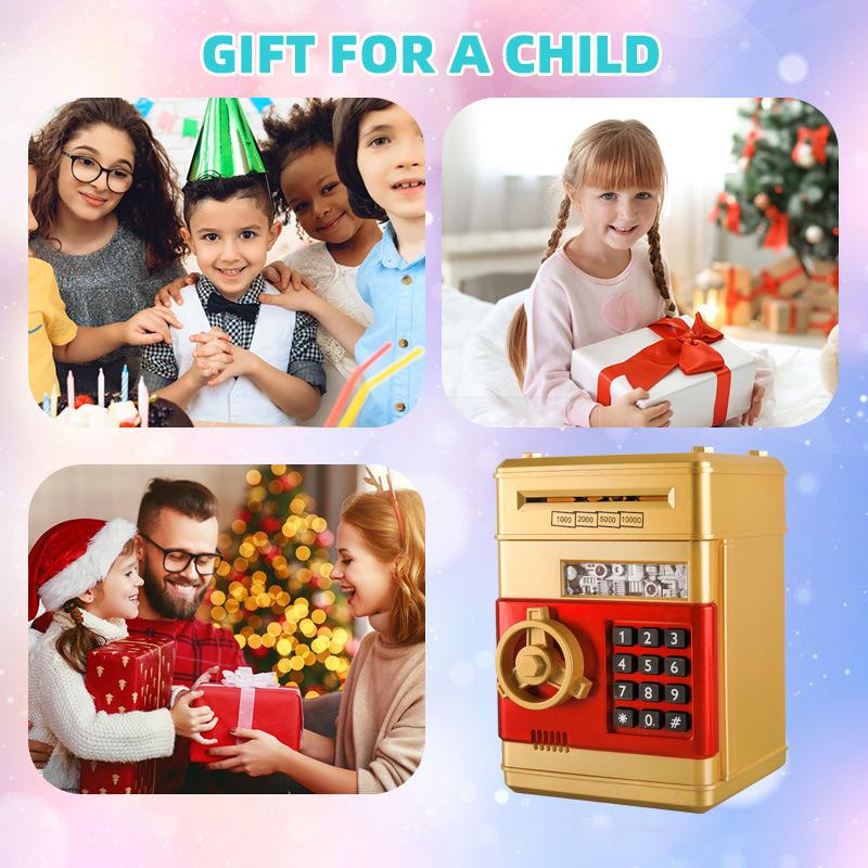 Креативная Копилка Автоматический Мини Сейф Монеты Сохранение Наличных Копилка Счетчик Паролей Кодовый Ключ Замок Монета Банкомат Подарок Ребенку