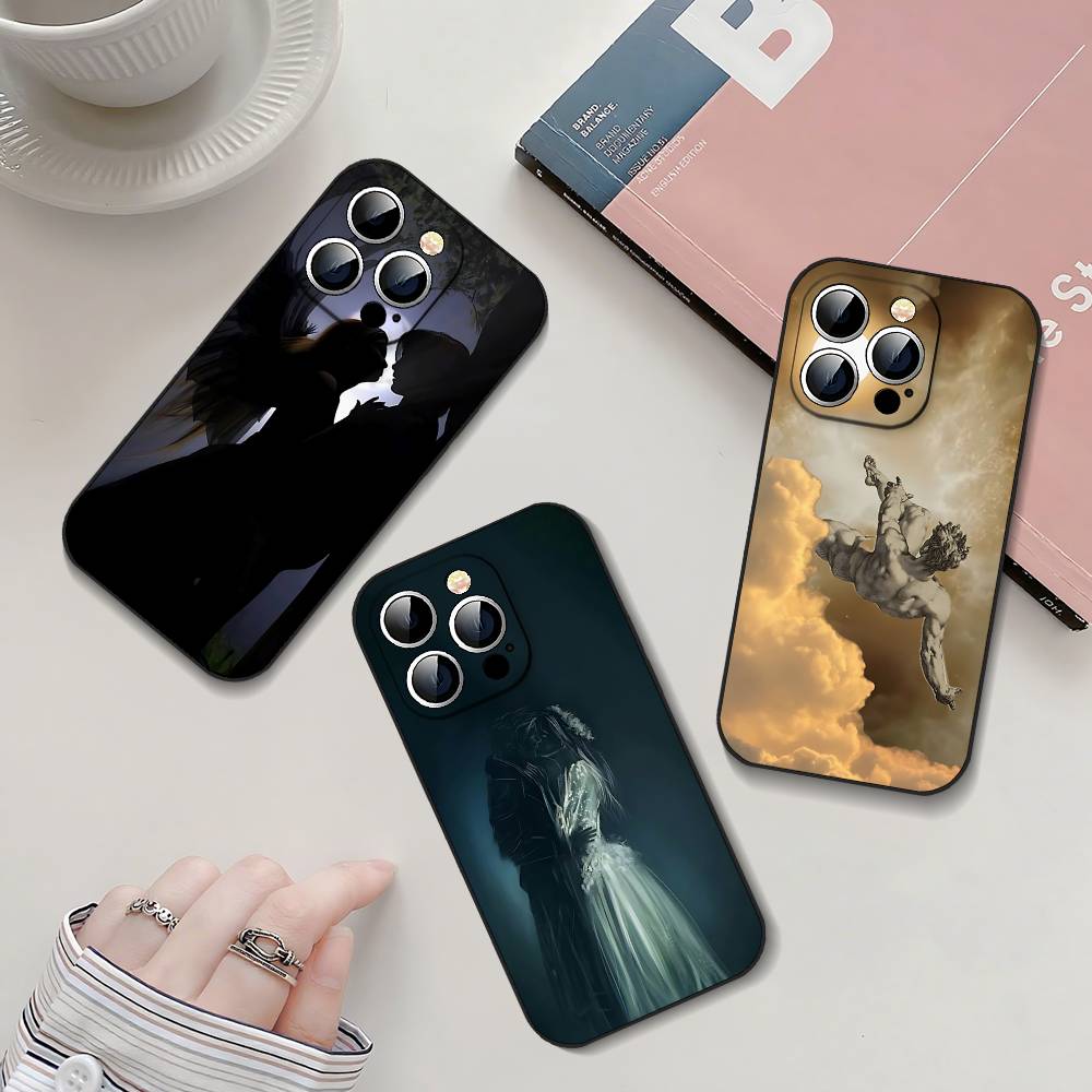 Черный чехол для телефона Court M-mists And Furys, подходящий для iPhone 17, 16, 15, 11, 13, 14 Pro Max, Plus, X, XR, XS Max, 13 Mini