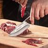 Hand Forged Meat Cleaver Slicing Kitchen Boning Knife Stainless Steel Professional Kitchen Chef Butcher Knife with Cover Cooking