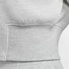 Nike Женский укороченный топ с полумолнией из флиса Tech Heather Grey HJ1032-013