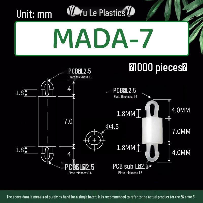 Россыпью или пакет - MADA-2~22 Стойка с головкой под самолет M2.5 Двусторонний шпилька для отверстия печатной платы, 2,5 мм Цилиндрическая головка