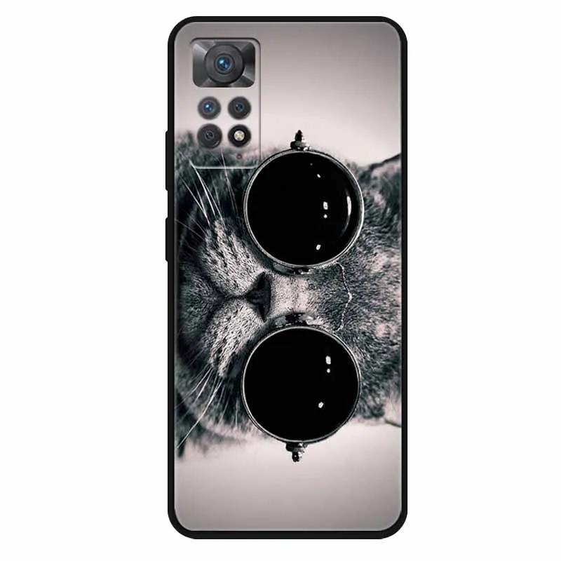 Чехол For Xiaomi Redmi Note 11 Pro 5G Чехол Крутой Космос Мягкий Силикон ТПУ Чехлы Для Xiaomi Redmi Note 11Pro 5G Волк Защитный Корпус