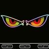 1PC Cool Car Fierce Red Eyes Sticker Reflective Motorcycle Sticker  for Cars,Motorcycles,Helmet Etc