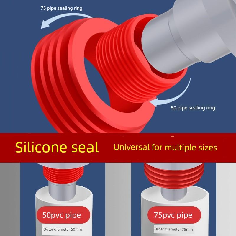 Kitchen Drain Pipe Three-Way Connector, Anti-Odor Multifunctional Dishwasher and Water Purifier Integrated Drain Device