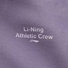 Li Ning Fitness Series Pullover Solid Color Loose Long Sleeve Hoodie Women Hoodies Charcoal-Purple AWDUF06-5