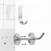 Black Stainless Steel Wall-Mounted Clothes Hook for Bathroom, Kitchen, or Door