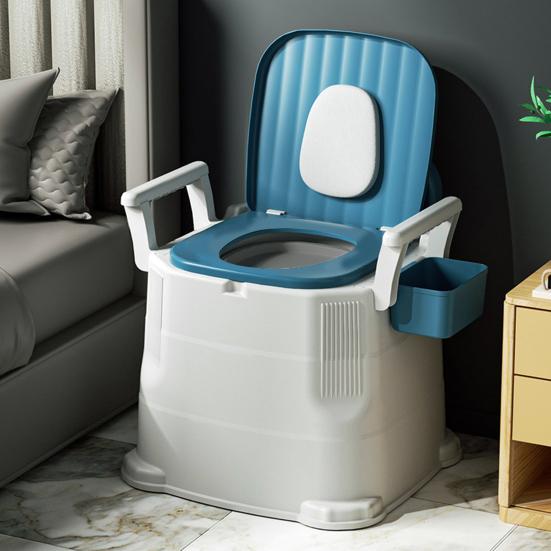 Portable Camping Toilet with Wide Seat for Elder Adults Easy To Clean Stable Portable Mobile Toilet for Indoor Outdoor Camping Travel