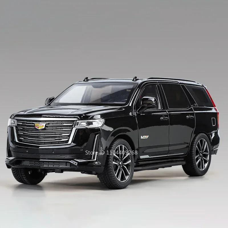 1:Масштабная модель автомобиля Escalade 1:24 Игрушка Амортизаторы Двери Открываются Литой Металл Коллекция Моделей Транспортных Средств Подарки для Детей