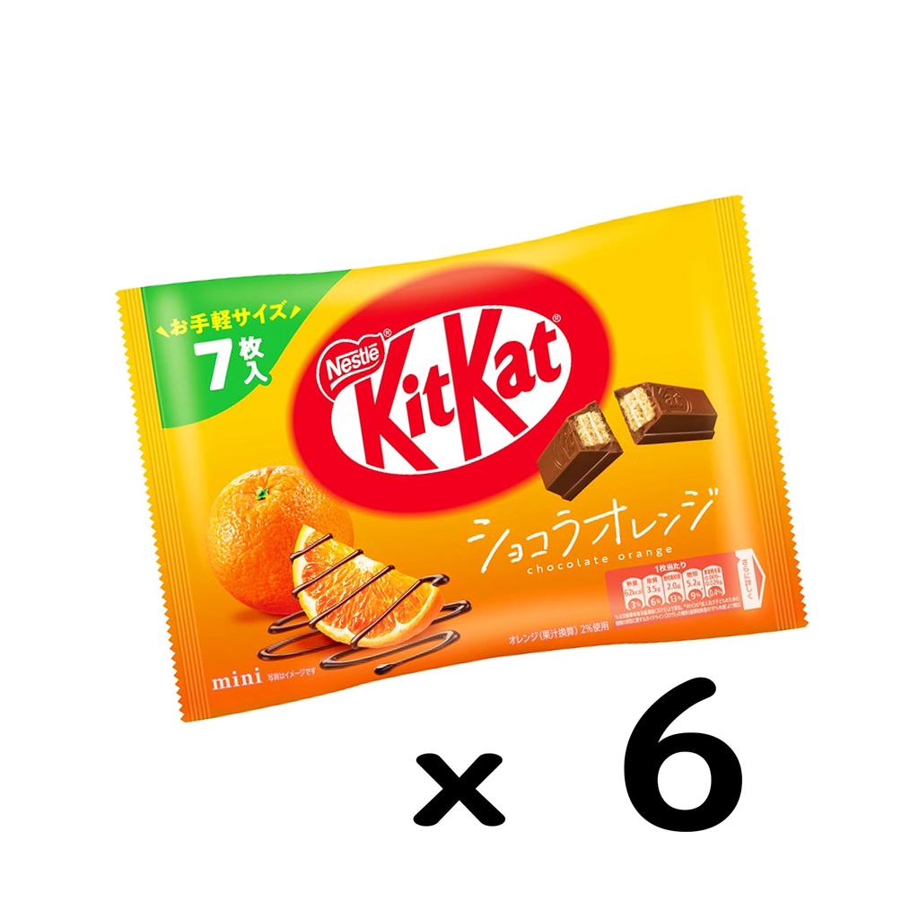 Nestle Japan KitKat Mini Chocolat Orange 7 Pieces X 6 Bags