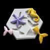 Ocean Series DIY Baking Size Fish Tail Starfish Seahorse Liquid Silicone Mold Fondant Mold