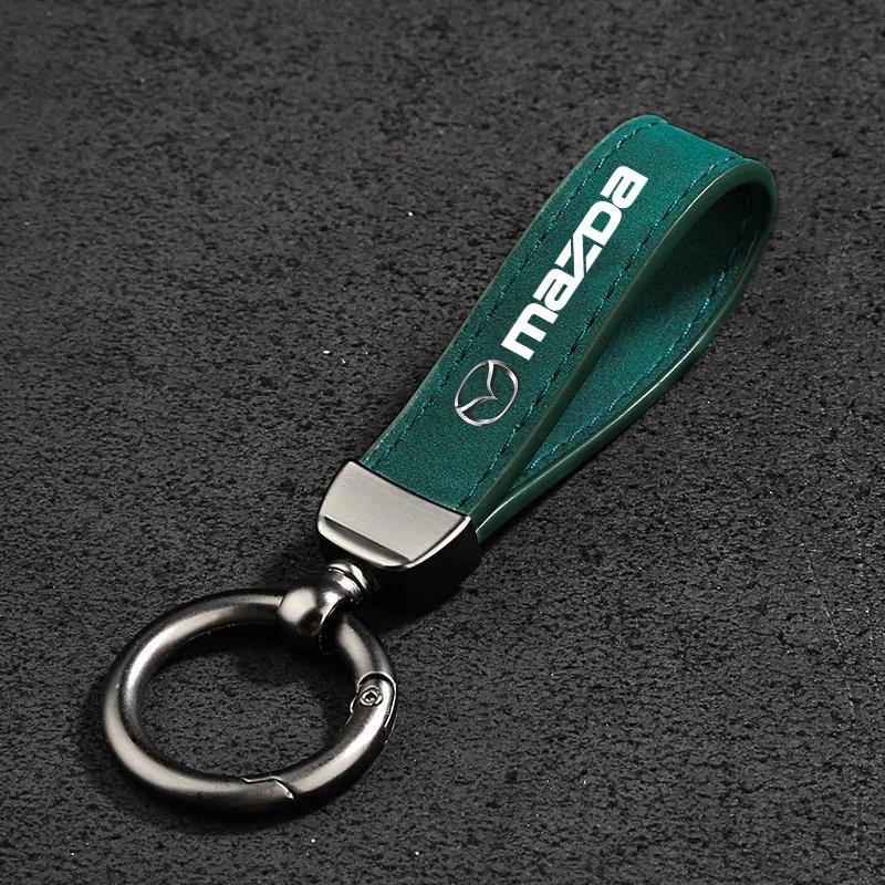 2025 Горячий Новый Женский Мужской Роскошный Брелок Для Ключей Автомобиля Замшевая Кожаная Автомобильная Брелок Для Mazda 3 6 Atenza Protege Cx9 Cx7 Cx5 Rx8 Rx7 Mx5 Speed