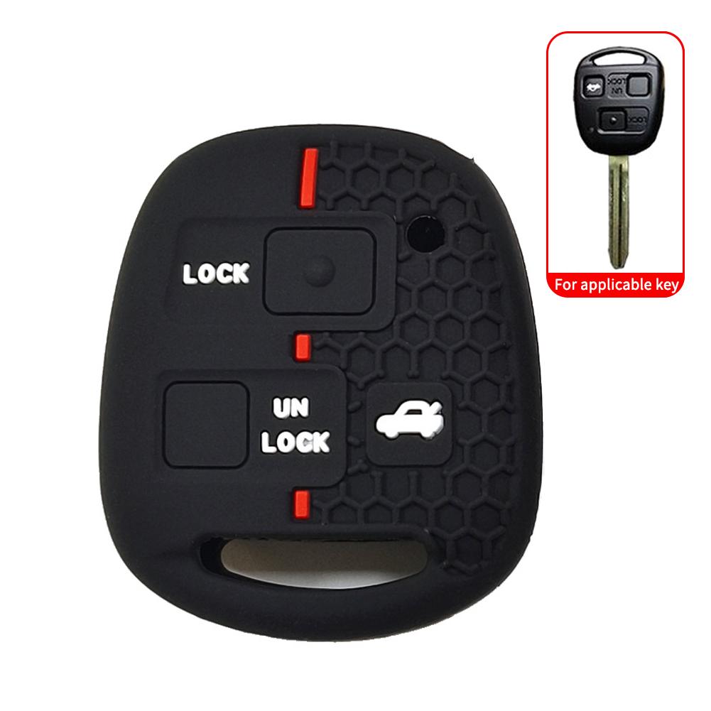 Силиконовый чехол-брелок для 2-х и 3-х кнопок автомобиля Toyota Fj Cruiser Land 2008-2014 Yaris Echo Для Lexus Es Gs Ls Is Rx Sc Lx Rx400H