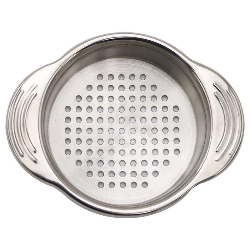 Stainless Steel Mini Draining Basket With Dual Handles For Kitchen Food Prep And Oil Drainage