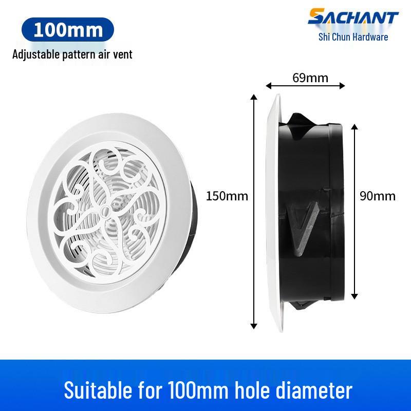 Регулируемый круглый ABS-диффузор для центрального кондиционирования