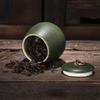 Creative Tea Jar Ceramic Coffee Food Sealed Jar Household Moisture-proof Storage Box Portable Travel Box Storage Container Home