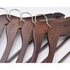 Amber Home Wooden Hangers with Pants Bars, Rotating Hooks, Non-Slip Indents, Space-Saving Design for Clothes, Suits, Jackets, Shirts, Trousers, Pants,