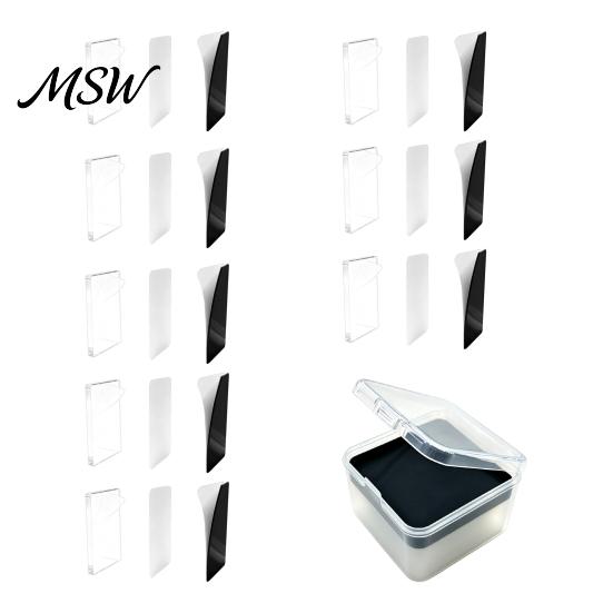 Office Whiteboard Magnet Accessories 5/6/8/10/15/20/24 Sets DIY Acrylic Fridge Kit, Square Refrigerator with Adhesive Backing, Clear Picture