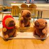 Cute Plush Capybara Keychain Backpack Pendant Wholesale Creative Cartoon Gift
