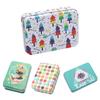 Mini Tin Box With Lid Portable Rectangular Small Storage Container Empty Candy Cases Pill Boxes Gift Packaging Organizer