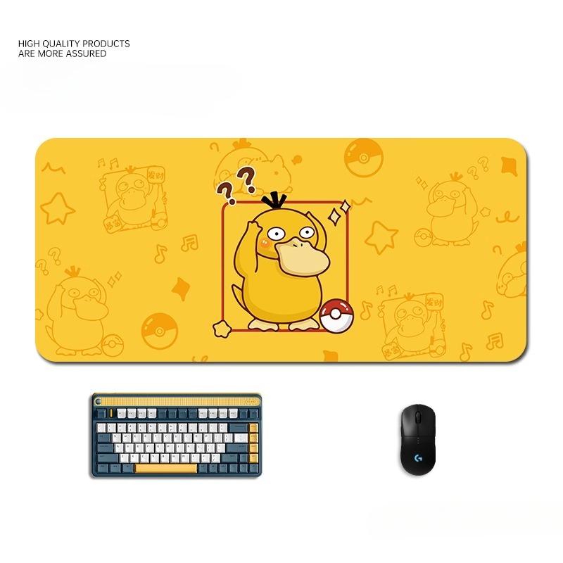 High Definition Psyduck Printed Mouse Pad Animation Cartoon Cute Boys/ Girls Desk Pad Office Computer Keyboard Pad Table Mat