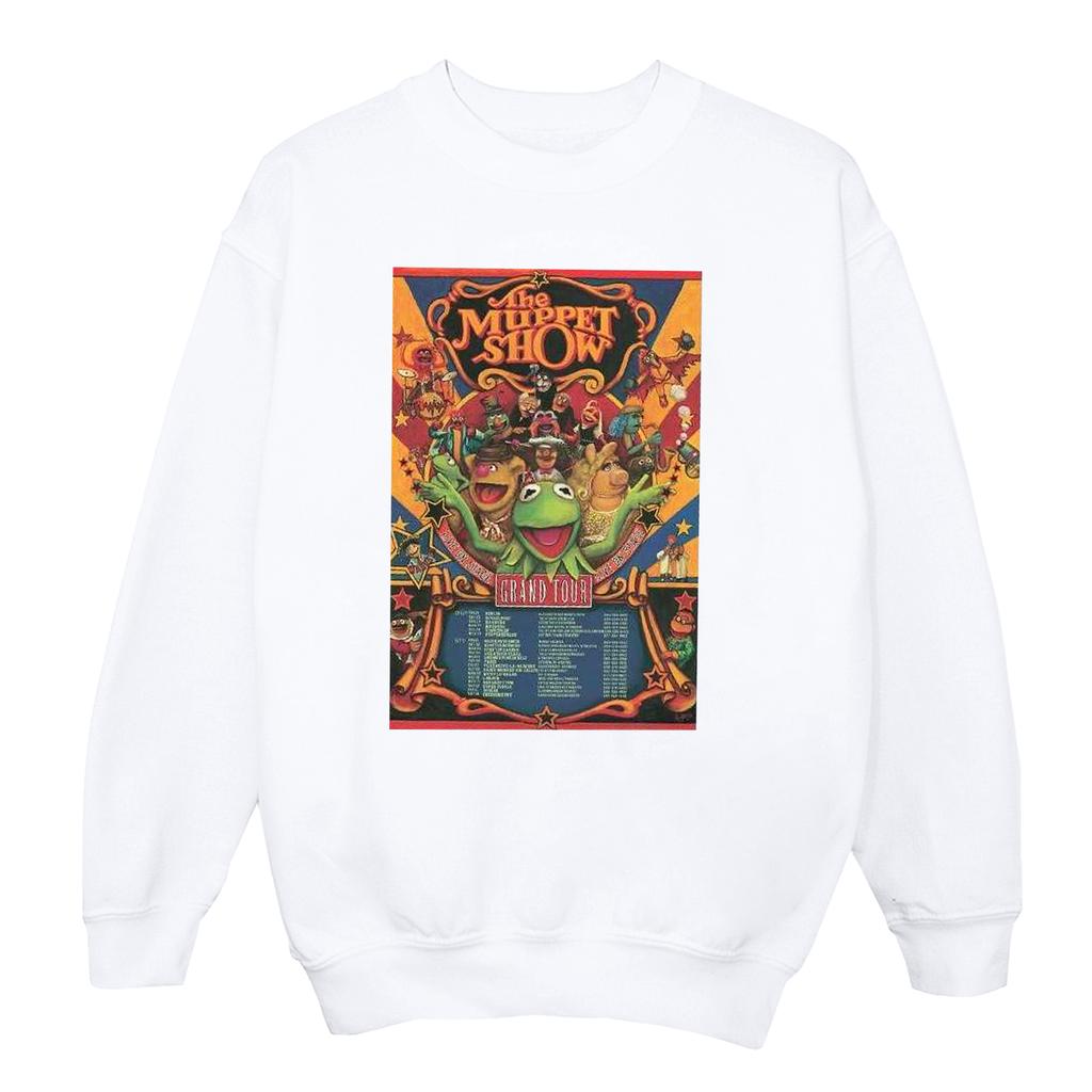 Disney Mens The Muppets The Muppet Show Poster Sweatshirt