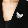 Natural Freshwater Shell Butterfly Brooch Niche Design Elegant Literary Temperament Pin Abalone Shell Heart-shaped Corsage Woman