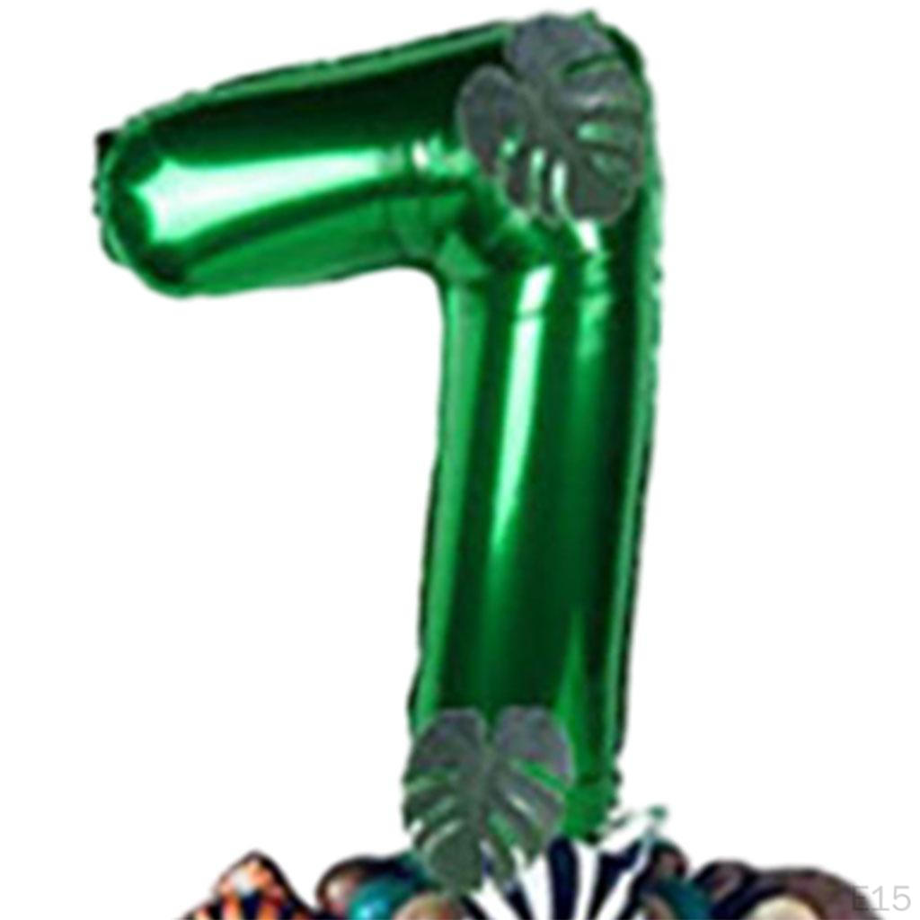 28 штук шаров с животными джунглей, декор с листьями, тематические, милые, зеленые, алюминиевые, латексные шары для