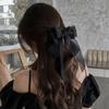 Lystrfac  Новый черно-белый бант из пряжи заколка для волос для женщин девушек заколка-автомат на затылок модные аксессуары для волос